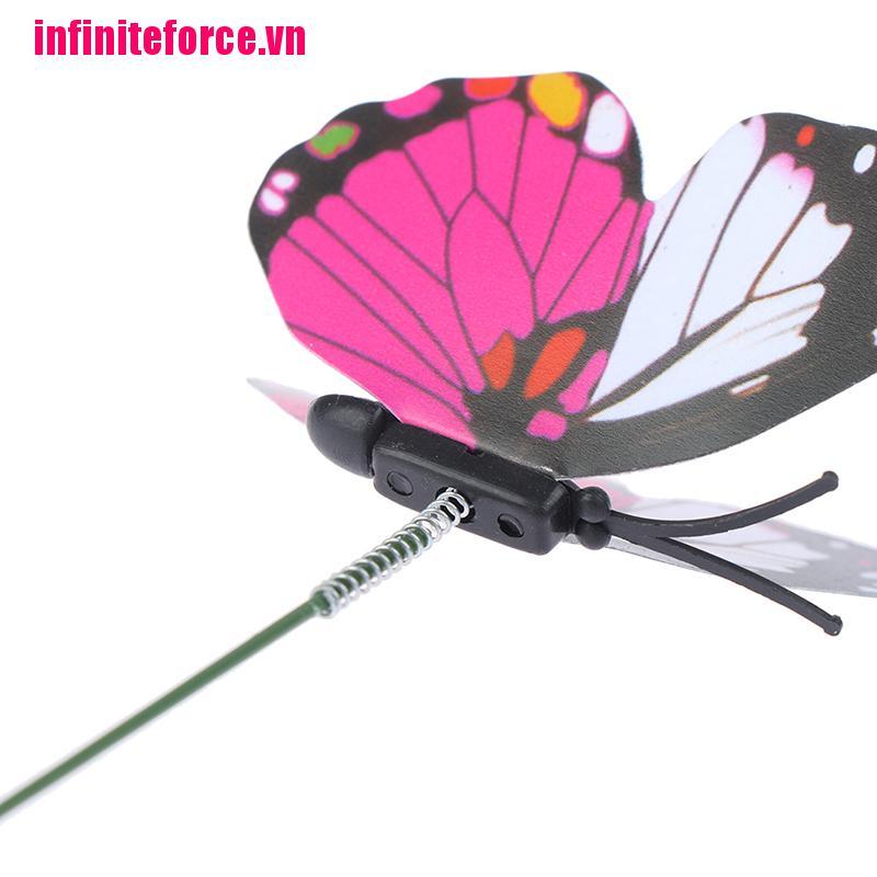 Bộ 10 Chậu Hoa 5xin Hình Bướm Nhiều Màu Sắc Trang Trí Vườn