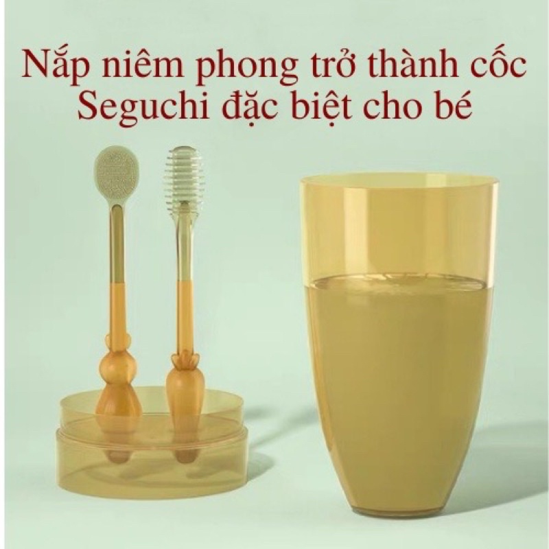 Set Rơ lưỡi và Bàn chải Silicone John Baby siêu mềm cao cấp vệ sinh răng miệng an toàn cho bé 0-18 tháng
