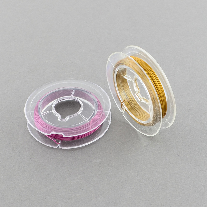 Set 10 Cuộn Dây Thép Nhiều Màu Làm Đồ Trang Sức