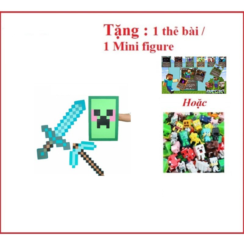 Combo Kiếm Cup Khiên Minecraft - Combo đồ chơi Minecraft