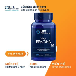 VIÊN UỐNG bổ não EPA/DHA tăng cường trí lực và thị lực Life extension 120 viên