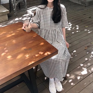 Váy babydoll kẻ