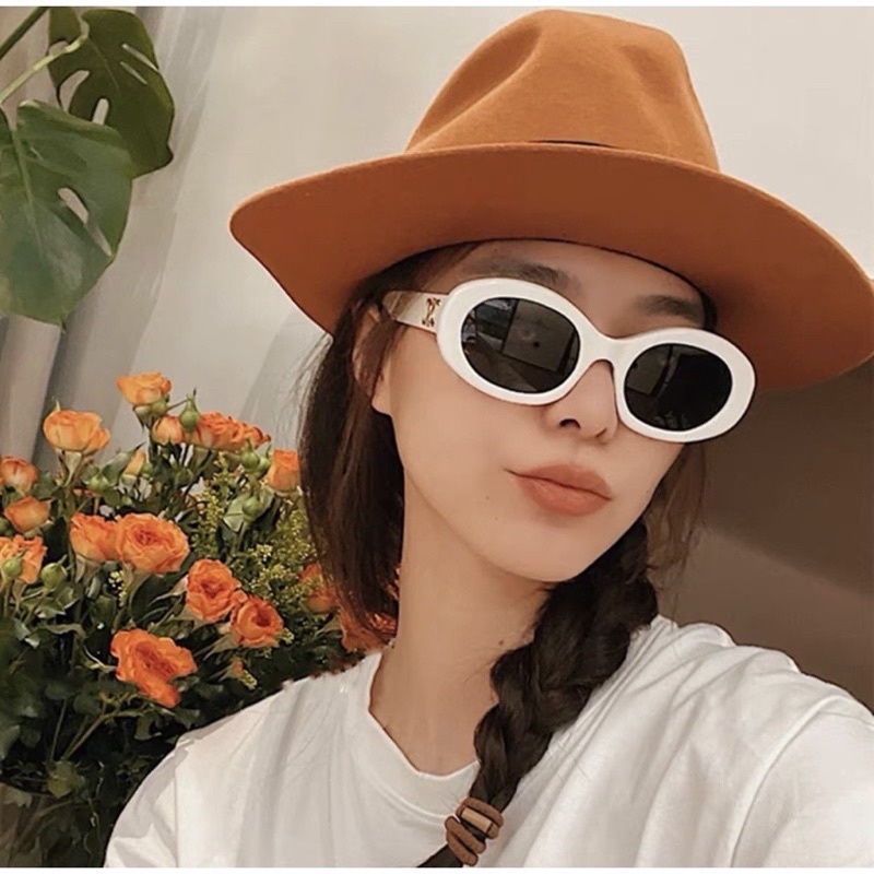 KÍNH MÁT THỜI TRANG NAM NỮ DÁNG MẮT TRÒN CELINE 2 MÀU ĐEN TRẮNG,KIỂU DÁNG TRẺ TRUNG,SÀNH ĐIỆU.CHỐNG UV400,BH 1 THÁNG