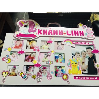 Khung ảnh 12 tháng cho bé gái
