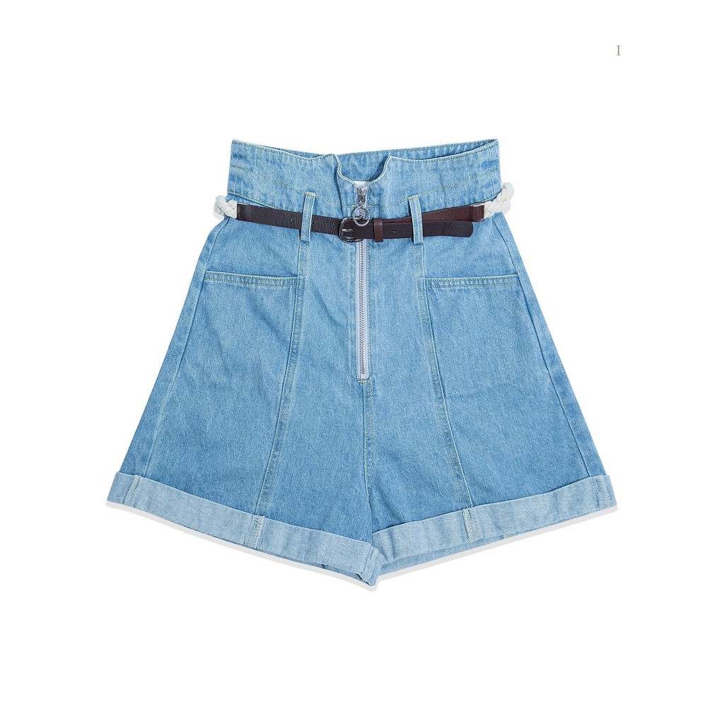 Quần Short Jeans dây kéo