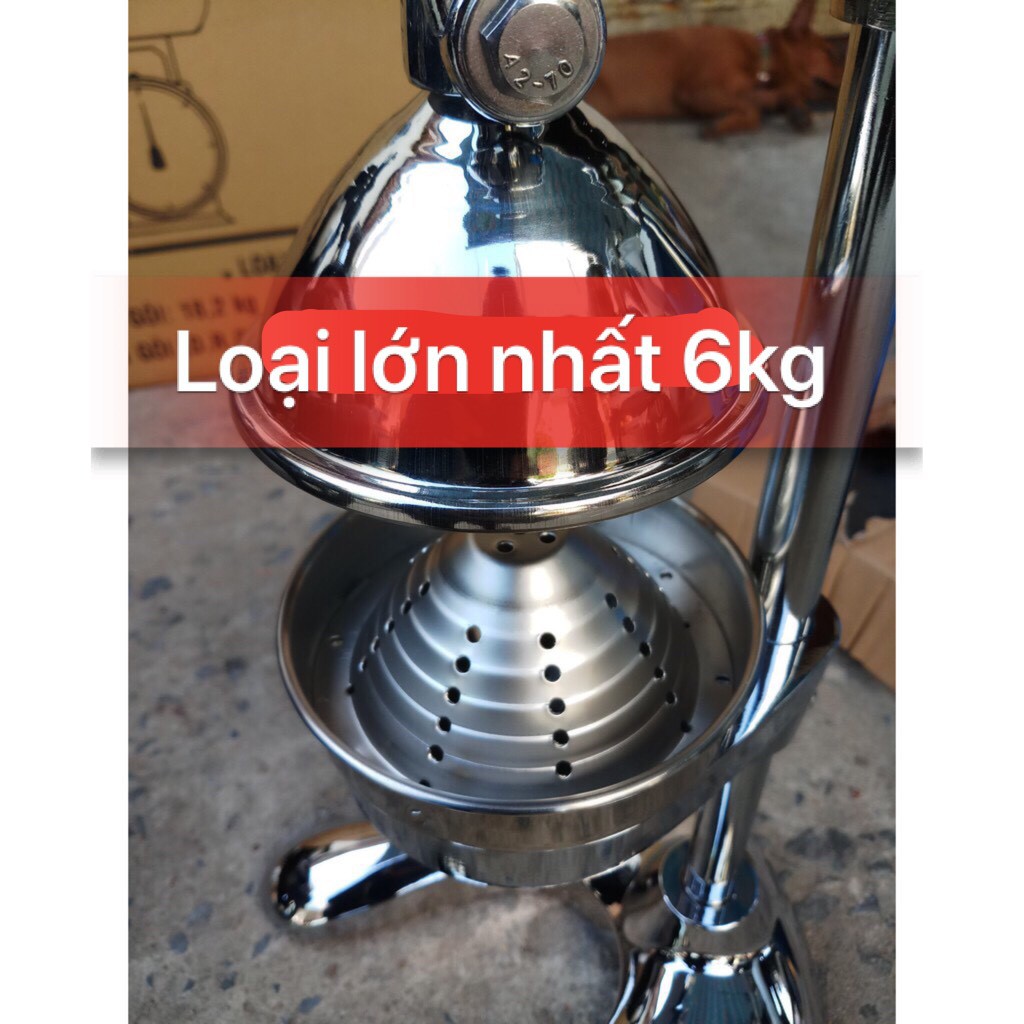 "Hàng Loại 1"Máy Ép Cam, Máy Ep Cam Inox LỚN NHẤT 6KG, Máy Ép Cam Bằng Tay JUICER 6KG