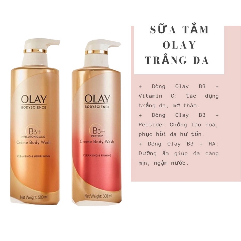 Sữa tắm Olay ThaiLand làm trắng cấp ẩm hiệu quả 500ML
