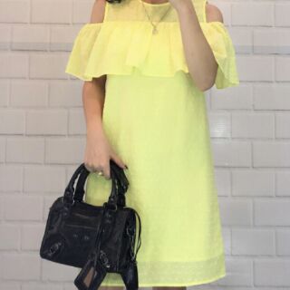 Đầm BSK thô suông trễ vai