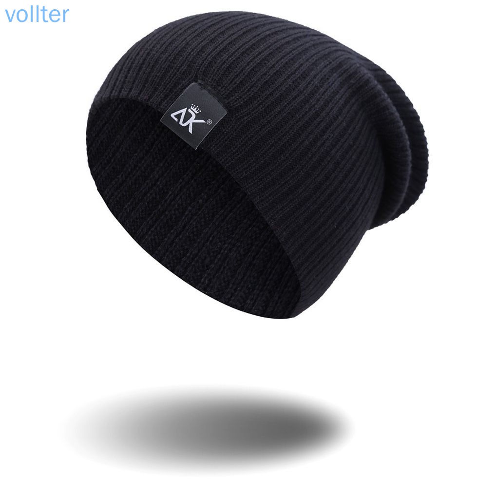 Mũ Beanie Dệt Kim Màu Trơn Thời Trang Cho Nam Nữ