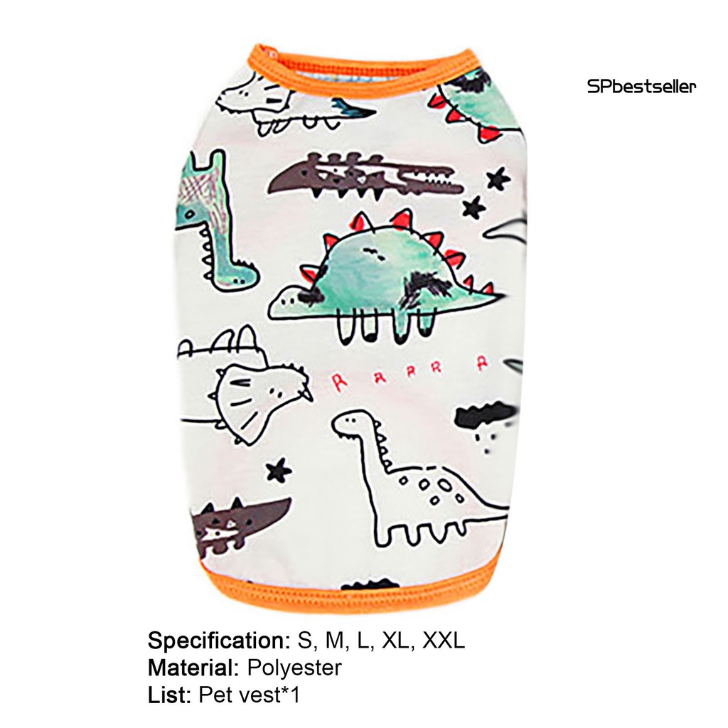 Áo thun cổ tròn thoáng khí thời trang mùa hè cho thú cưng