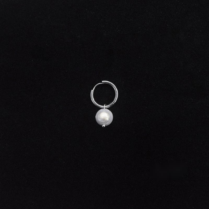 Khuyên Tai Đính Ngọc Trai Đơn Giản Cá Tính Phong Cách Âu Mỹ Cho Nam Và Nữ