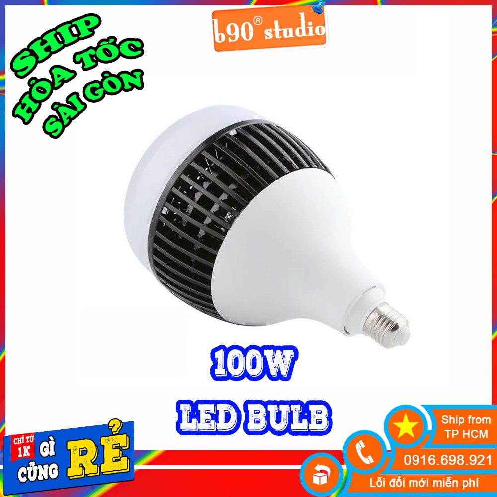Bóng đèn led bulb 100w công suất cao chuôi xoáy e27
