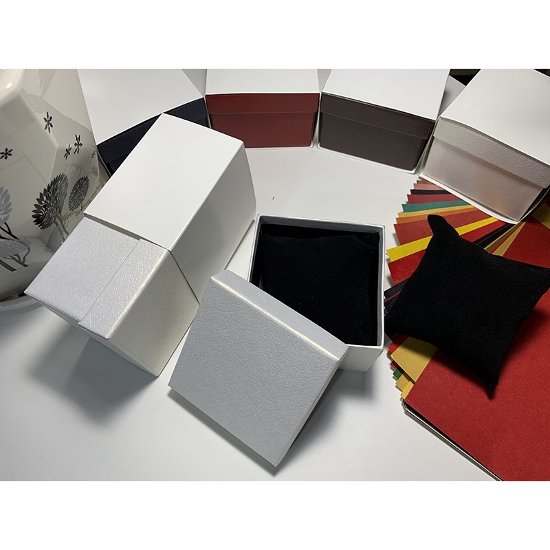 hộp đồng hồ da cao cấp AnBox đựng đồng hồ gối nhung siêu mịnh size 10x10x7cm