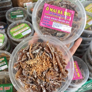 Ô mai đào thái muối ớt chua ngọt hộp 150gr