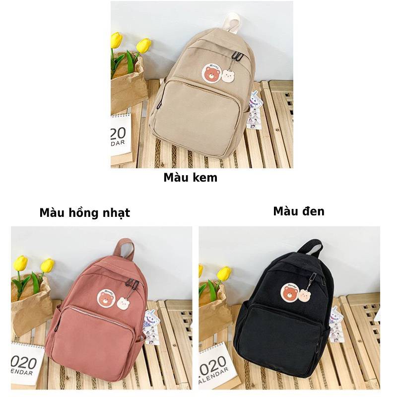 {HOT} Balo nữ đẹp cao cấp giá rẻ ulzzang Hàn quốc họa tiết gấu cute  – balo thời trang nữ đi học, đi chơi được BL 19