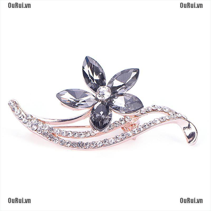Ghim Cài Áo Đính Đá Nhân Tạo Thời Trang