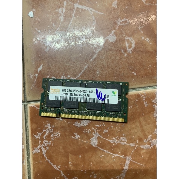 ram laptop ddr2 2gb hynix pc2-6400s bh 5 năm