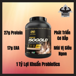 PVL IsoGold 5lbs - ISO GOLD Whey 100% Isolate - Sữa Hỗ Trợ Tăng Cơ, Vị Siêu Ngon