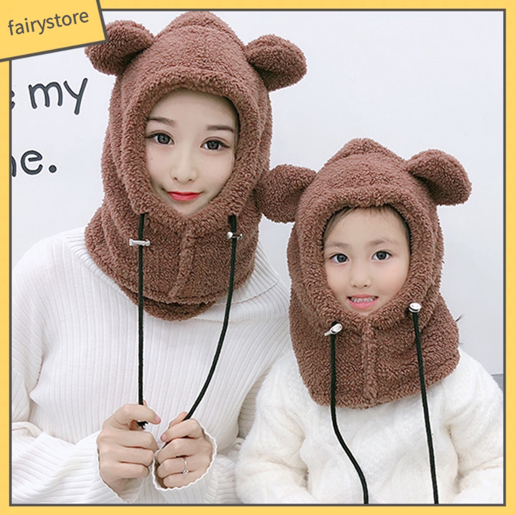 Mũ Trùm Đầu Chắn Gió Thời Trang Thu Đông Cho Bé