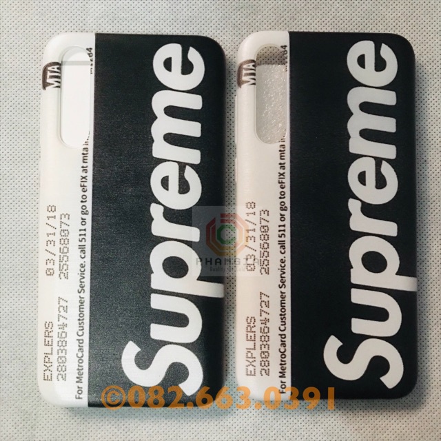 Ốp lưng Vsmart Live dẻo đen hình mẫu supreme