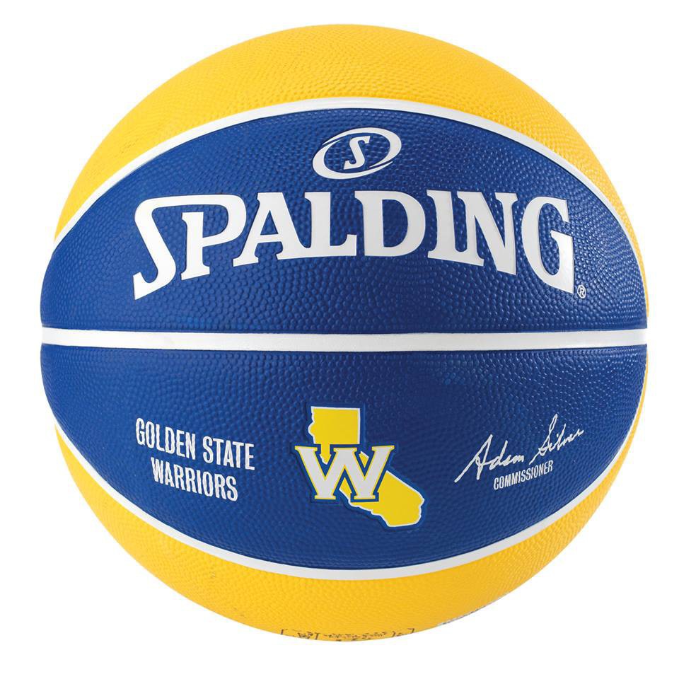 Quả bóng rổ Spalding NBA Team series Golden State Warriors số 7 (83-515Z) - Tặng kèm kim bơm và túi lưới đựng