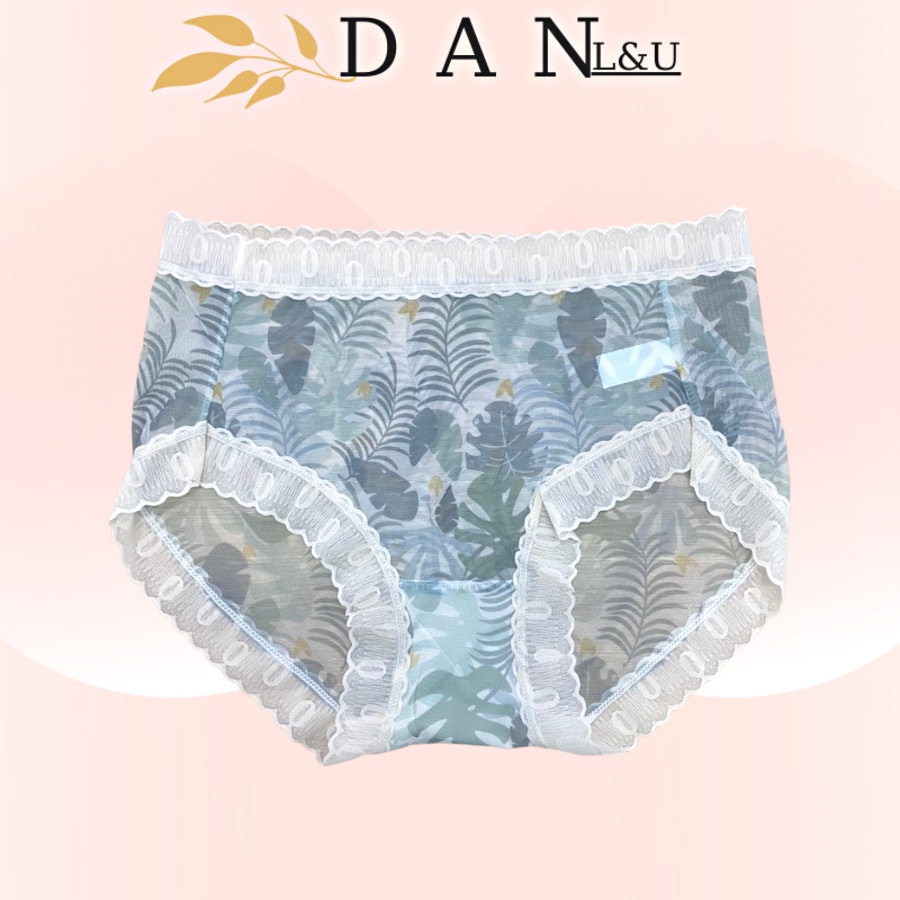 Quần Lót Ren Lưới Mỏng Co Dãn Siêu Thoáng Mát Họa Tiết Xinh Xắn DAN L&amp;U 12