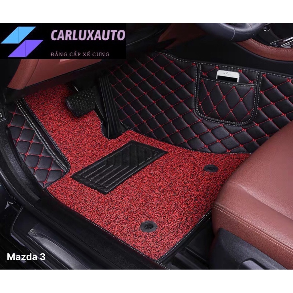 Thảm lót sàn ô tô 5D 6D cho Mazda 3, CX30 đời 2020- 2022 thảm da cao cấp không mùi không thấm nước phủ kín 90% sàn xe