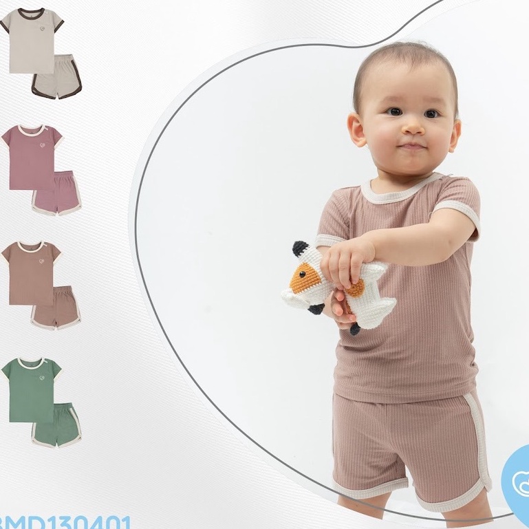 Bộ cộc tay Bu baby modal cho bé 6 month - 4 years