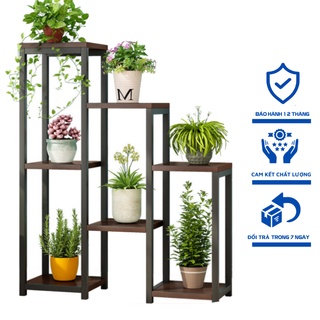 Kệ hoa sắt để chậu hoa cảnh nhiều tầng, Giá để cây cảnh trang trí ban công, trong nhà, phòng khách gia đình, vách ngăn