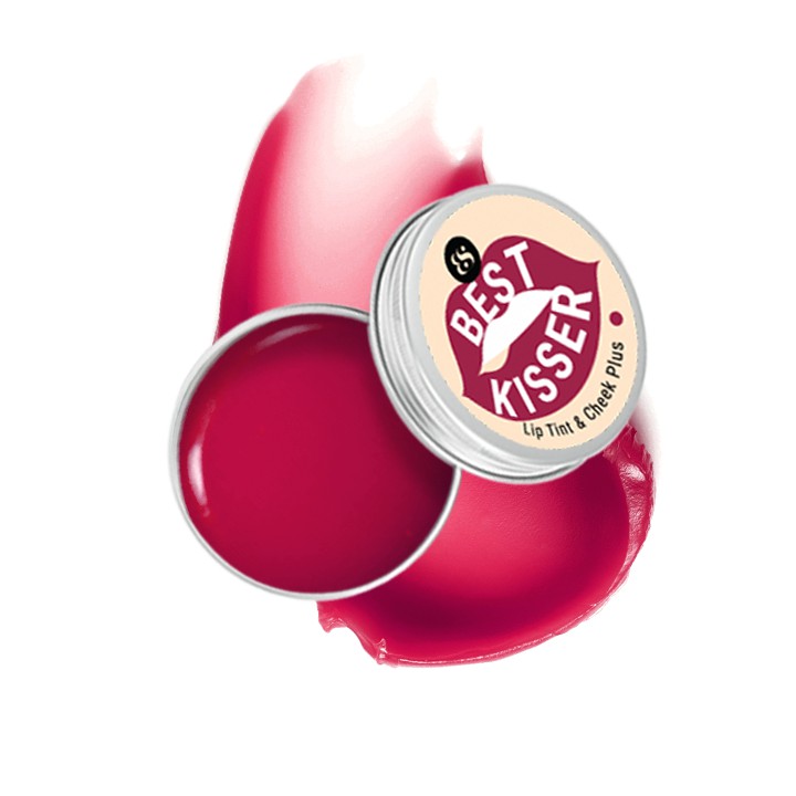 Son dưỡng có màu kiêm má hồng giúp làm hồng môi và má tự nhiên BareSoul Lip Tint &amp; Cheek Plus (Đỏ/Cam/Hồng) 10g