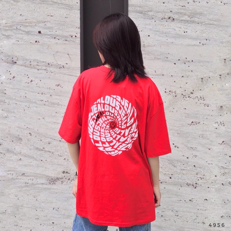 Áo thun unisex, áo phông rộng circle Jealous product 4956