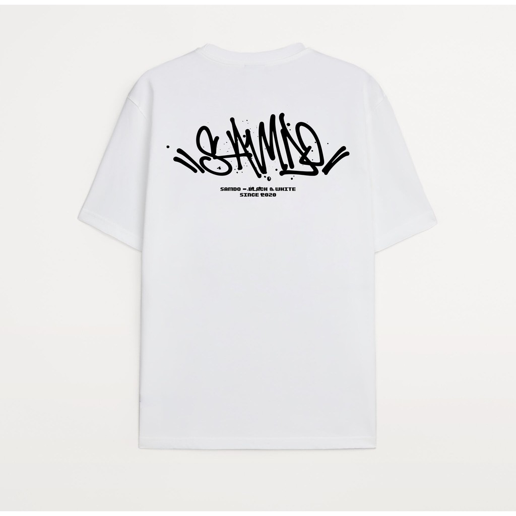 Áo thun tay lỡ form rộng Unisex SAMDO grafiti