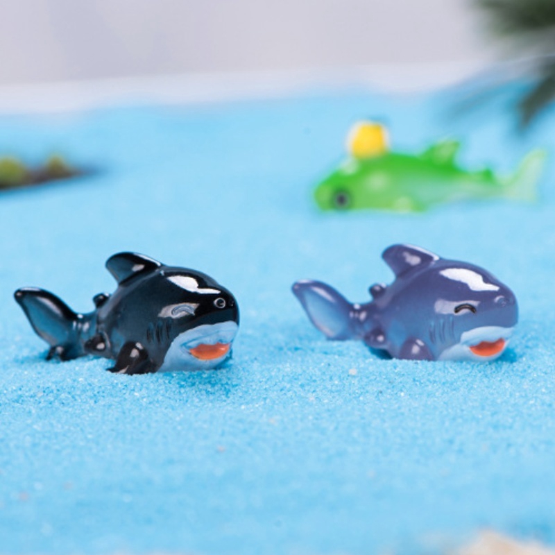 2 Tượng Cá Biển Mini Trang Trí Tiểu Cảnh