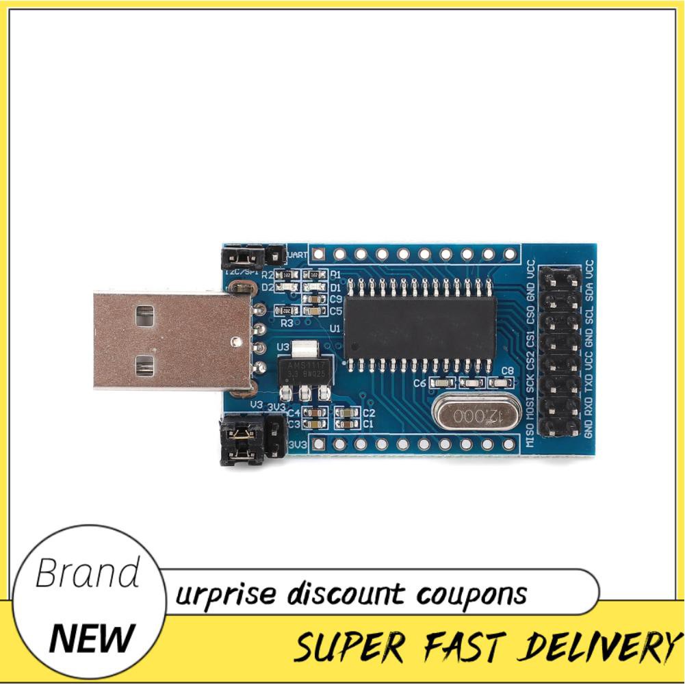 Mô Đun Cổng Usb Sang Uart I2C Spi Ttl Isp Epp / Mem 3.3v / 5v