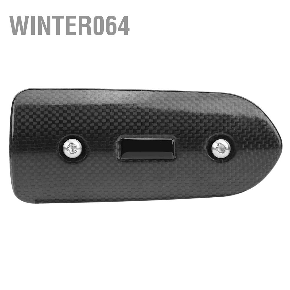 Ốp Bảo Vệ Ống Xả Nhiệt Bằng Sợi Carbon Cho Xe Mô Tô Winter064