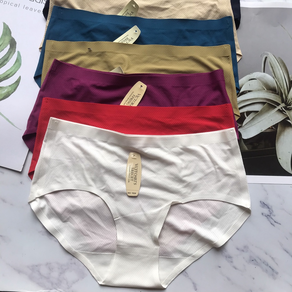 Quần Lót Đúc Su Không Viền Chống Tụt Thông Hơi Kháng Khuẩn, Quần Lót Nữ 1523 - 1524