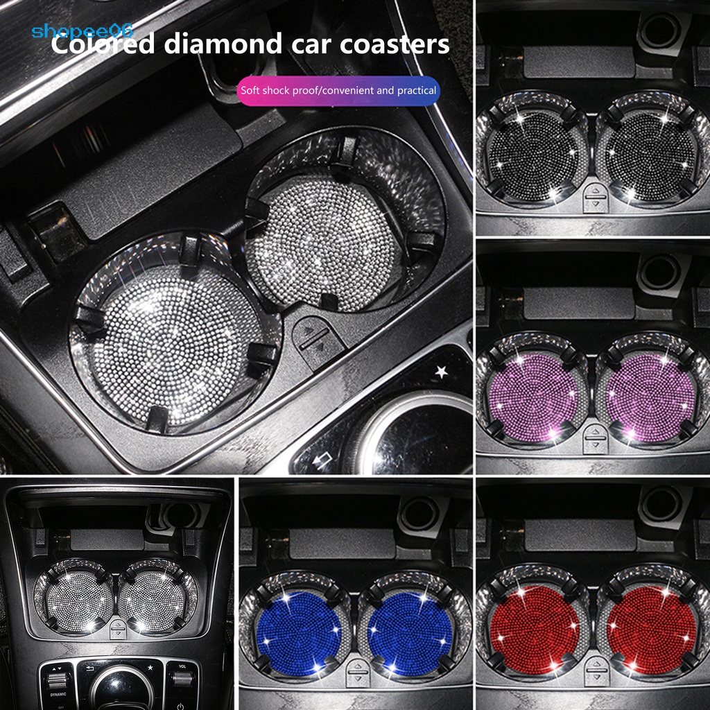 Đế Lót Ly Tròn Dày Dặn Đính Đá Chống Trầy Chịu Nhiệt Dùng Hàng Ngày