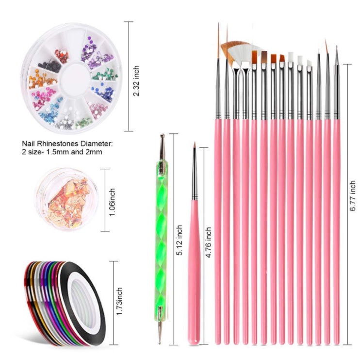 Bộ dụng cụ trang trí móng tay nghệ thuật<br>