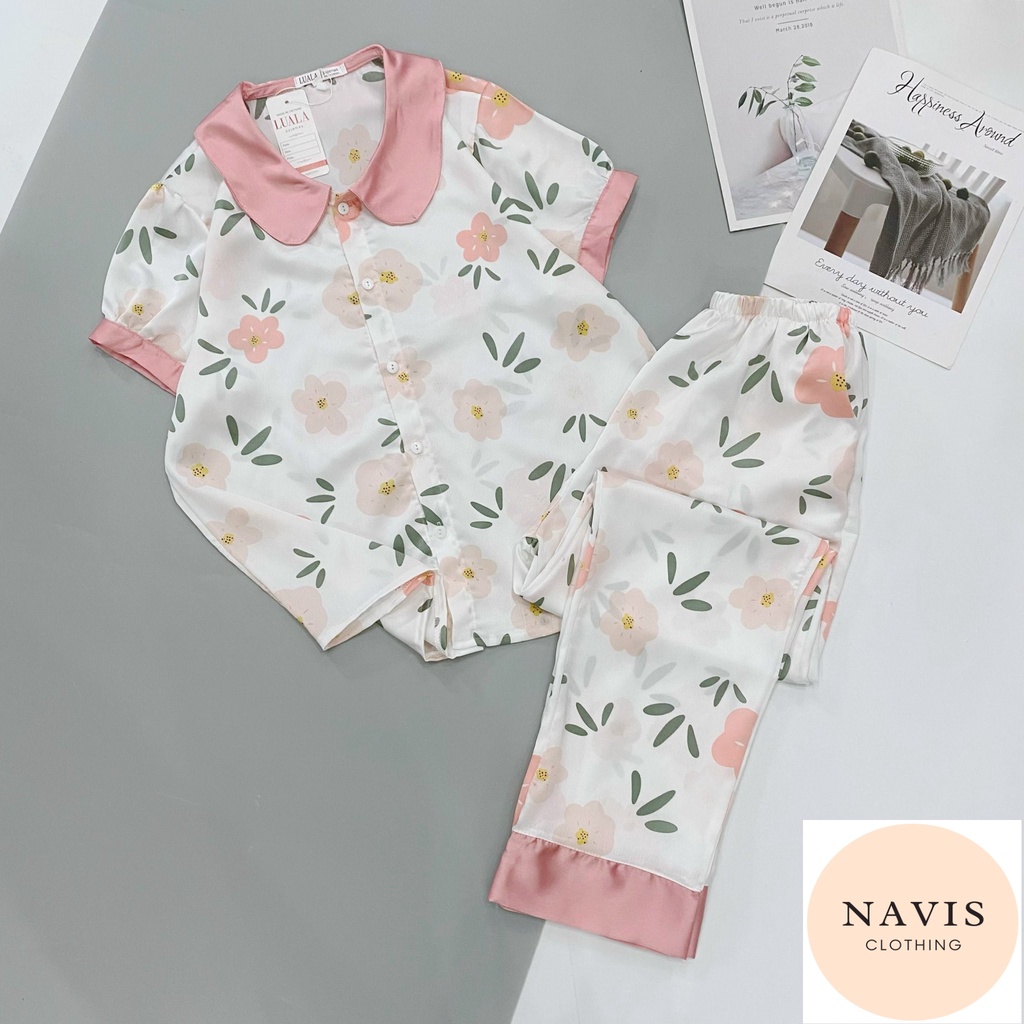 [XẢ KHO] Pijama Lụa Tiểu Thư Cổ Sen Mẫu Mới | BigBuy360 - bigbuy360.vn