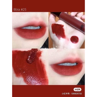 Son Bbia 25 màu đỏ nâu đất Hàn Quốc