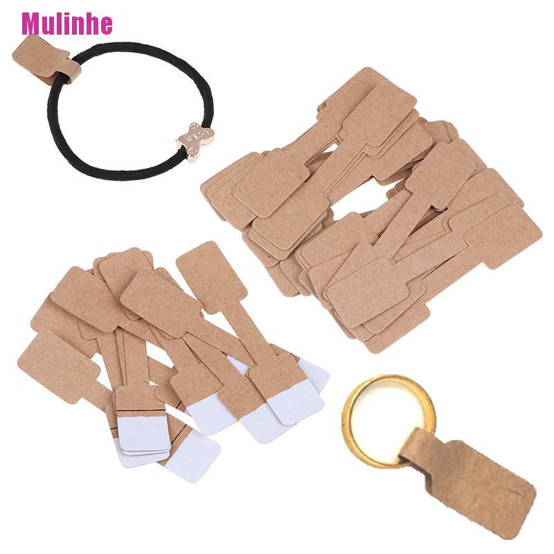 Set 50/ 100 nhãn giấy cứng ghi giá cho nhẫn/ vòng cổ