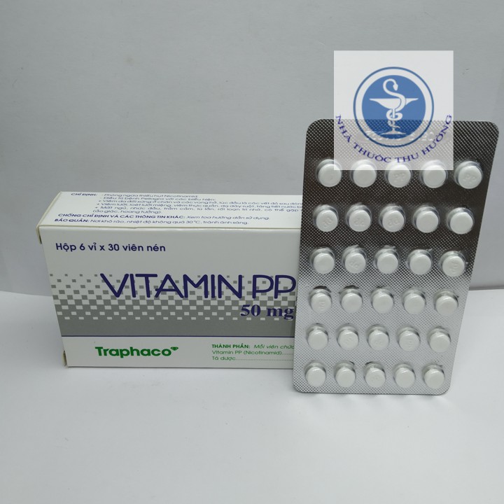 Vitamin PP hộp 6 vỉ x 30 viên