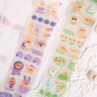 Aroee 1 Pcs Cute Sticker Bear Stickers Diary Scrapbook Decor