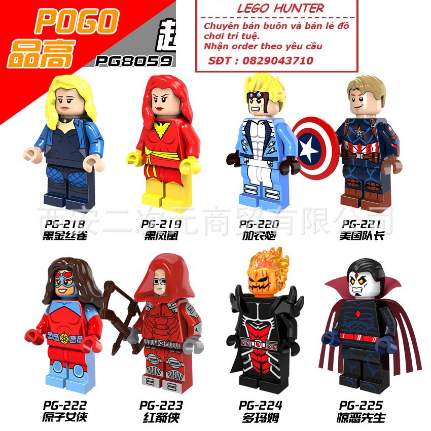 Lego minifigures nhân vật siêu anh hùng PG 8059