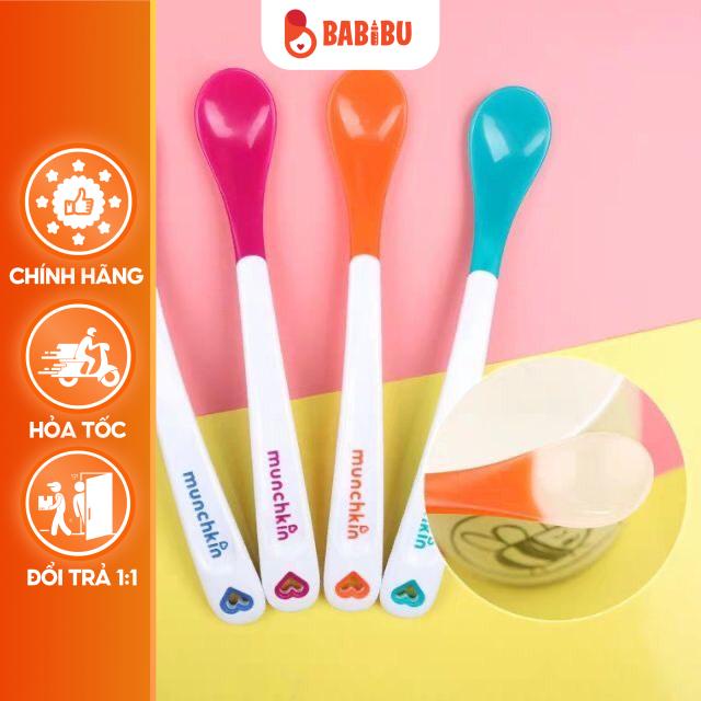 Thìa Báo Nóng Munchkin, Thìa Ăn Dặm Cho Bé Babibu - TBNM