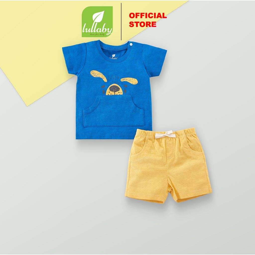 LULLABY Bộ cộc tay BT túi Kangaroo NH655P