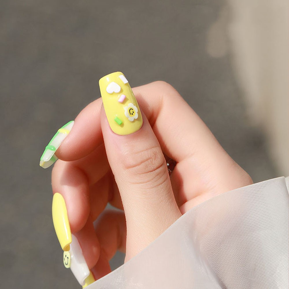 Hộp Phụ Kiện 3D Nhiều Màu Sắc Trang Trí Móng Tay Nghệ Thuật Dễ Thương