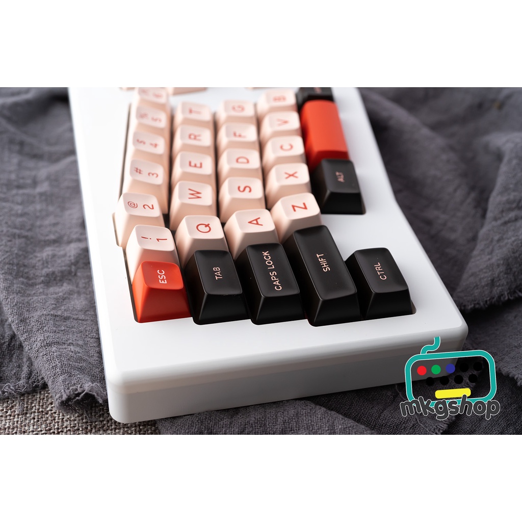 Keycap SA Flamingo, kiểu in doubleshot, SA profile, 172 nút bàn phím cơ