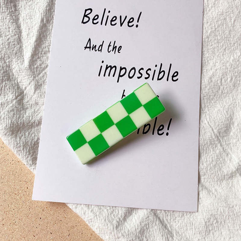 Kẹp Tóc Mỏ Vịt Họa Tiết Caro Dễ Thương Thời Trang Mùa Hè Độc Đáo Dành Cho Bạn Nữ