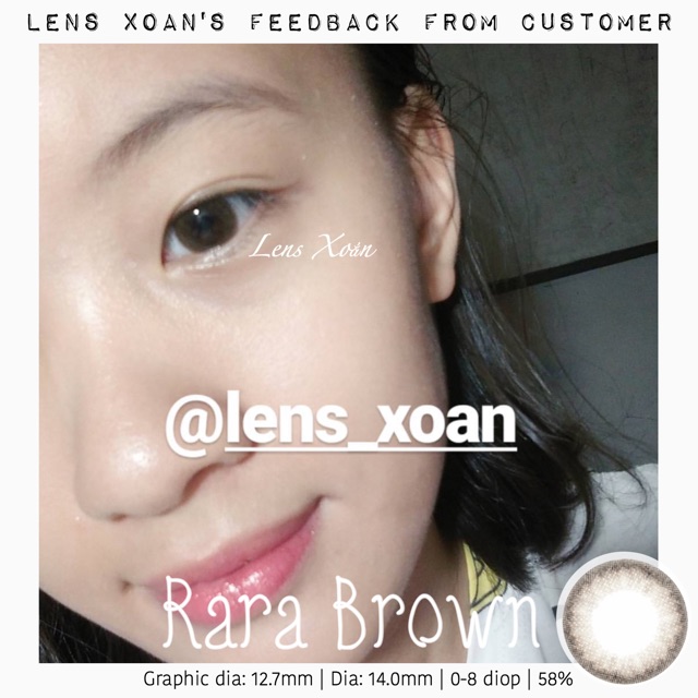 Áp tròng RARA BROWN-OLENS (LENS XOẮN)